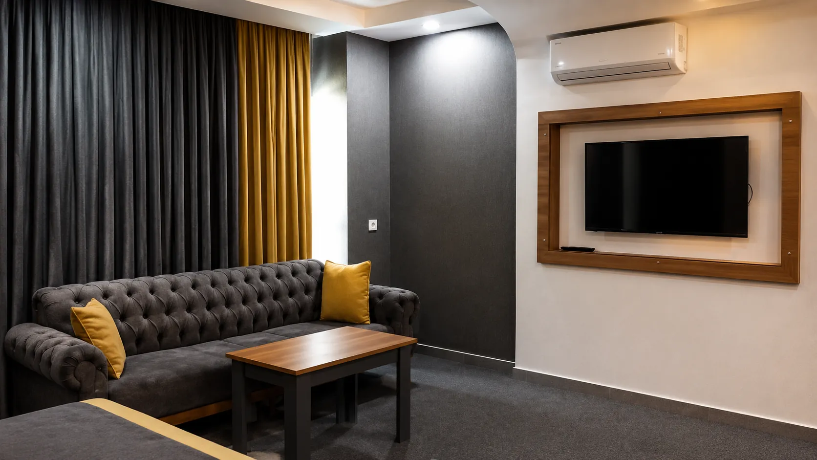 Nook Hotel suit oda oturma alanı